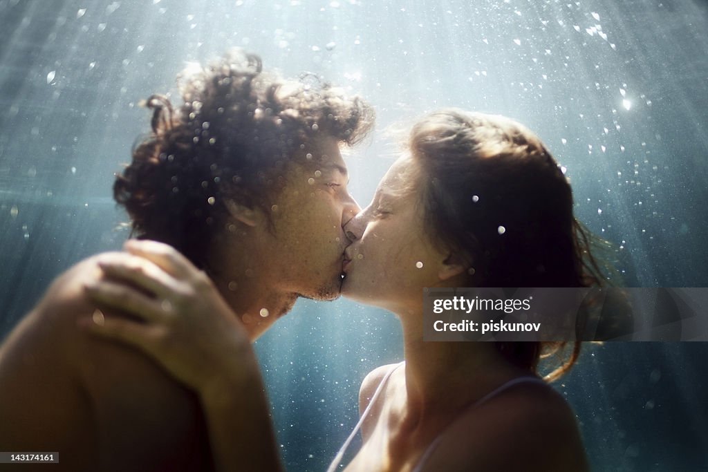 Happy Couple underwater