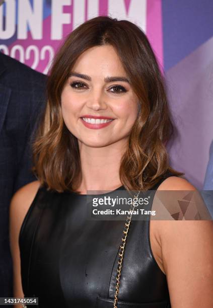 Jenna Coleman attends the "Klokkenluider" world premiere during the 66th BFI London Film Festival at the Odeon Luxe West End on October 08, 2022 in...