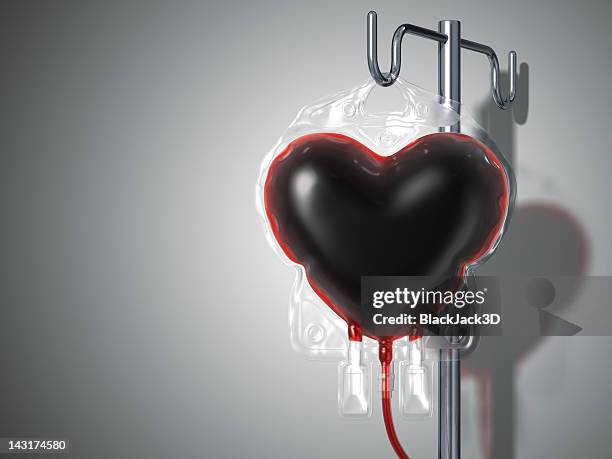 blood bag heart. donate concept - blood bag stock pictures, royalty-free photos & images