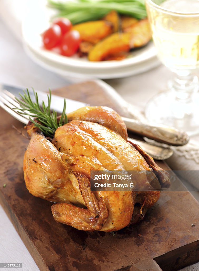 Galinha jantar inteiro assado