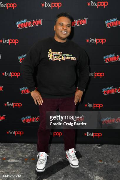 Rodney Clouden attends Marvel's Moon Girl and Devil Dinosaur interview during New York Comic Con 2022 on October 08, 2022 in New York City.