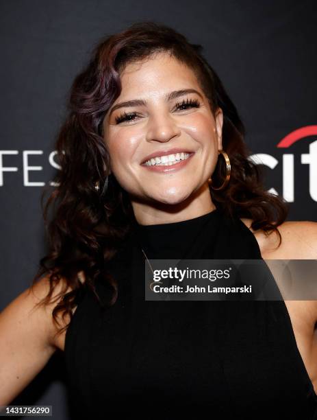 Paola Lazaro Juanita attends the "The Walking Dead" event during the 2022 PaleyFest NY at Paley Museum on October 08, 2022 in New York City.