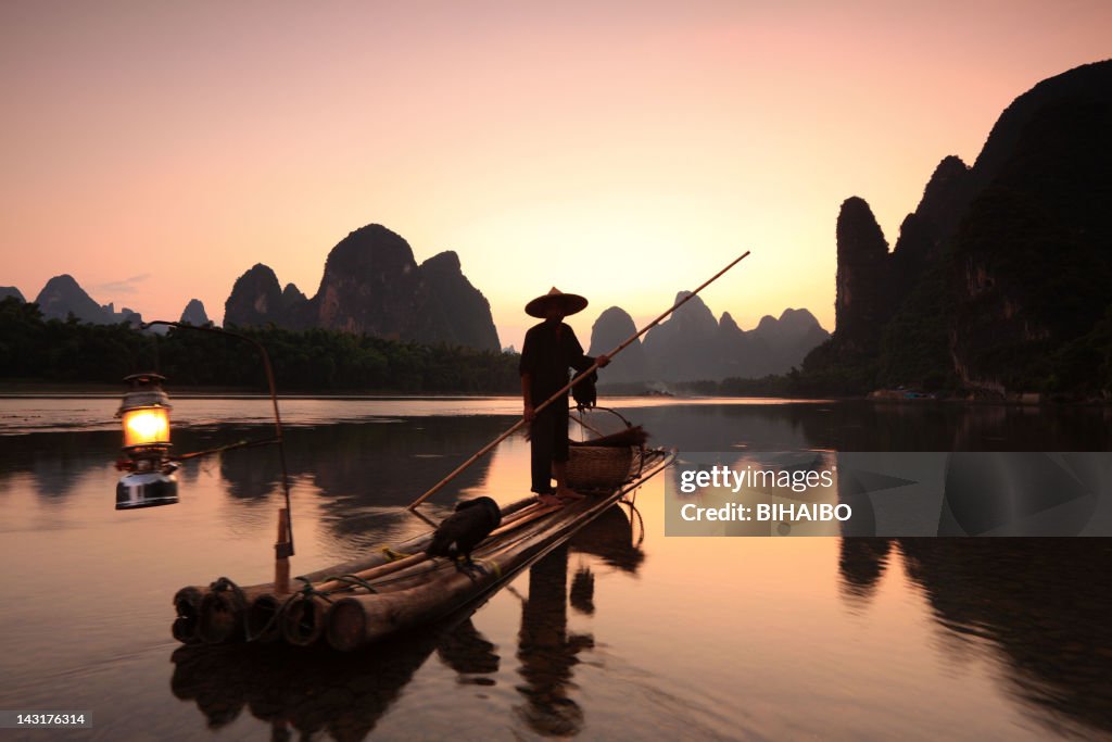 Pescadores no rio Li