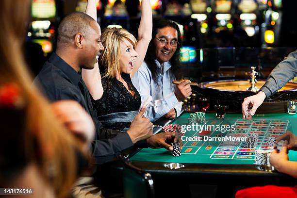 roulette - gaming casino stock-fotos und bilder