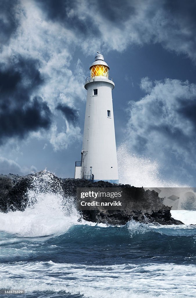 Lighthouse in the storm