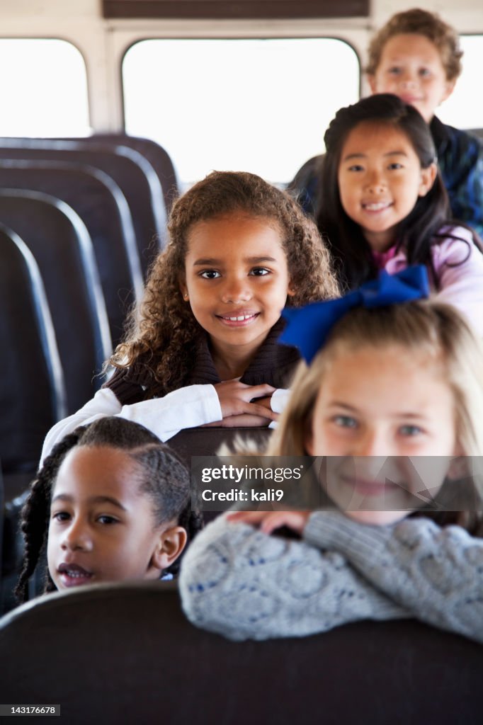 Kidd Rding Inside A Shuttle Children Sitting Inside School Bus High-Res Stock Photo - Getty Images