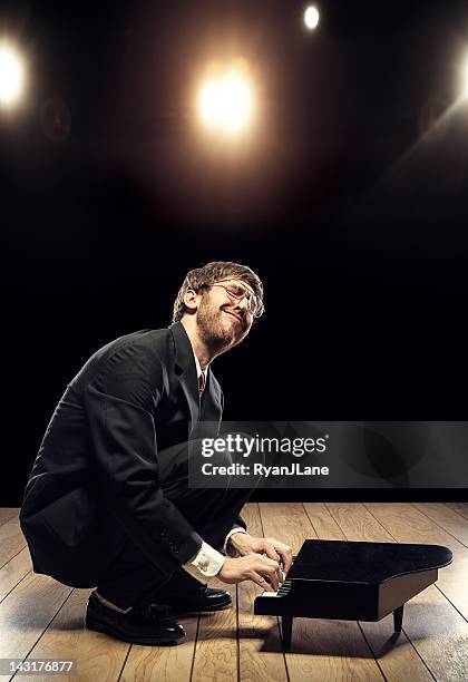 concert pianist miniature - pianist stock pictures, royalty-free photos & images