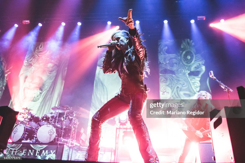Behemoth Condert Alissa White-Gluz of the Swedish melodic death metal band Arch Enemy ...