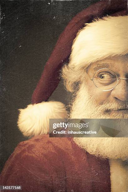 pictures of real vintage santa claus - old fashioned santa stock pictures, royalty-free photos & images