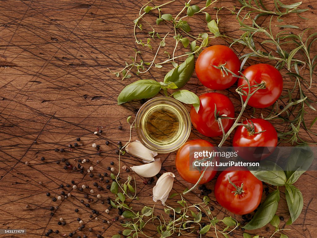 Ingredients for Making Spaghetti Sauce