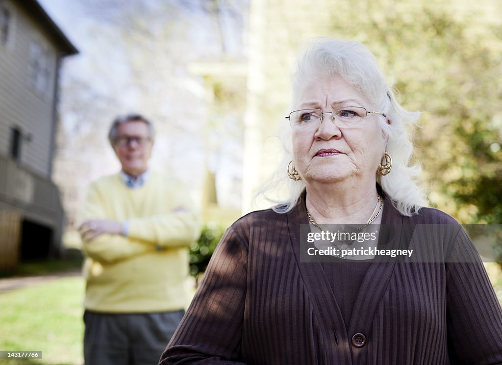 Unhappy Senior Couple