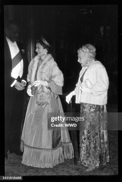 Princess Alice, Duchess of Gloucester , and Princess Alice, Countess of Athlone , attend an event at Covent Garden in London, England, on June 2,...