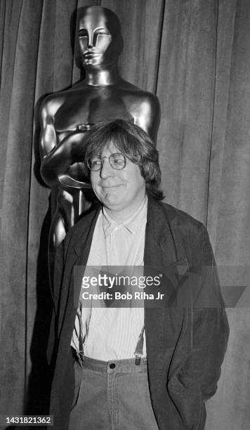 Director Alan Parker arrives at the Academy Awards Nominee Luncheon, March 21, 1989 in Beverly Hills, California.