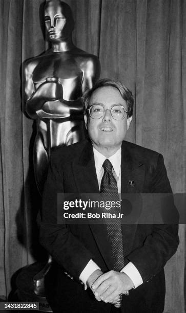 Producer Alan Carr arrives at the Academy Awards Nominee Luncheon, March 21, 1989 in Beverly Hills, California.