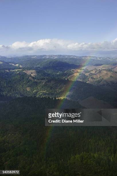 aerial view near santa rosa, ca - santa rosa california stock pictures, royalty-free photos & images
