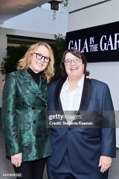 Hammer Museum Director Ann Philbin and Catherine Opie attend Hammer Museum's 18th Annual Gala in the Garden on October 08, 2022 in Los Angeles,...