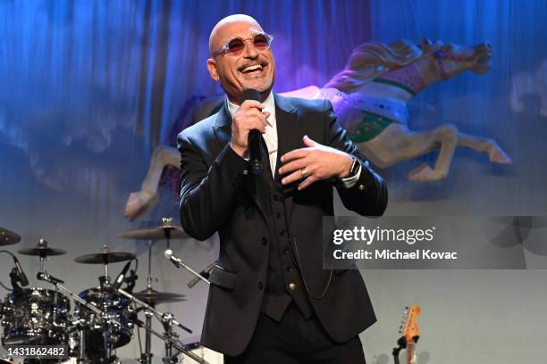 Howie Mandel speaks onstage during the 2022 Carousel of Hope Ball at The Beverly Hilton on October 08, 2022 in Beverly Hills, California.