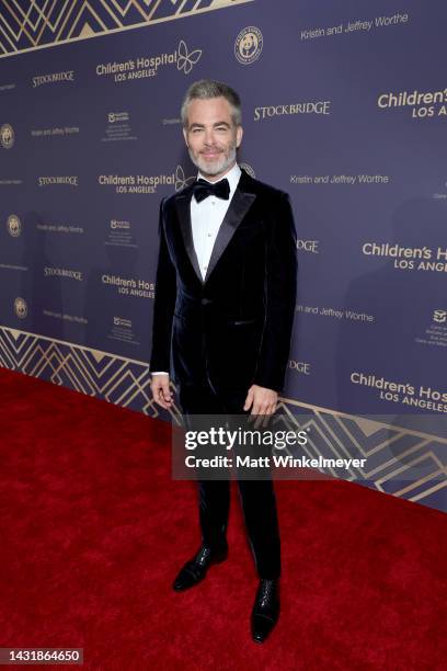 Chris Pine attends the 2022 Children’s Hospital Los Angeles Gala at the Barker Hangar on October 08, 2022 in Santa Monica, California.