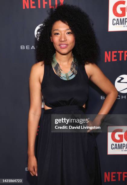 Judith Hill attends the GO Campaign 15th Annual GO Gala hosted by Lily Collins at City Market Social House on October 08, 2022 in Los Angeles,...