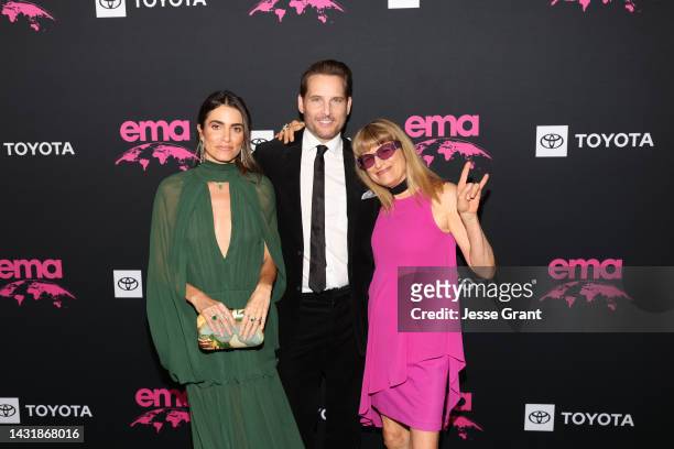 Nikki Reed, Peter Facinelli and Catherine Hardwicke attend the 32nd Annual EMA Awards Gala honoring Billie Eilish, Maggie Baird And Nikki Reed...