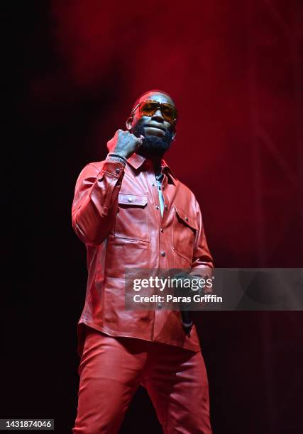 Rapper Gucci Mane performs onstage during Day 1 of the 2022 ONE MusicFest at Central Park on October 08, 2022 in Atlanta, Georgia.