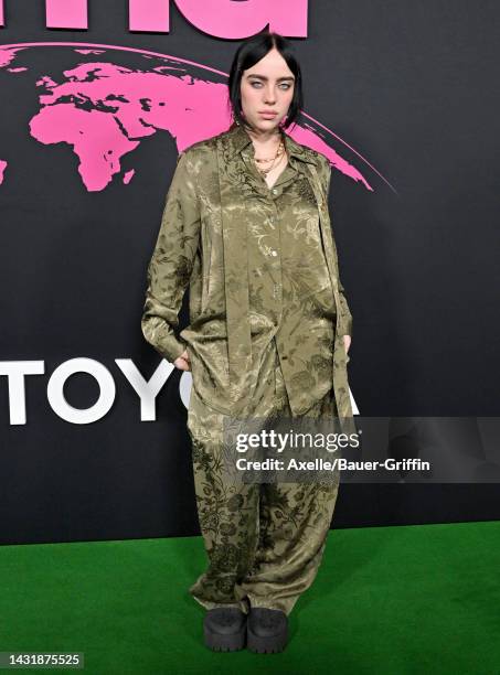 Billie Eilish attends the Environmental Media Association Awards Gala on October 08, 2022 in Los Angeles, California.