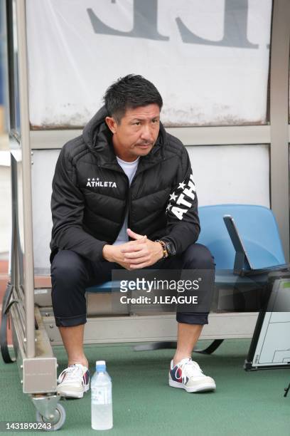 Head coach Yu TOKISAKI of Tochigi SC during the J.LEAGUE Meiji Yasuda J2 40th Sec. Match between FC Machida Zelvia and Tochigi SC at Machida GION...