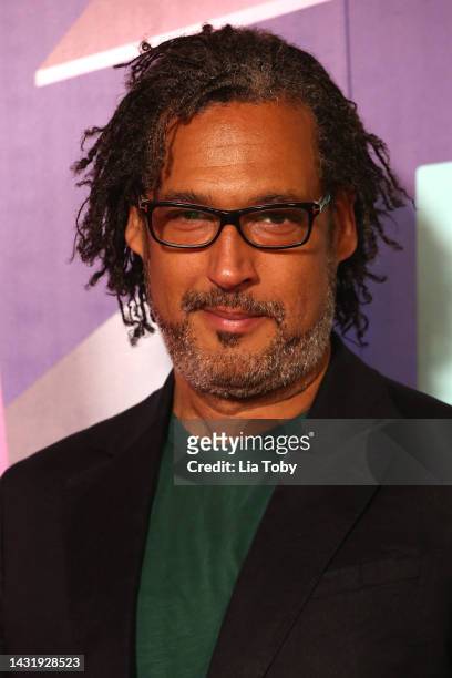 David Olusoga poses during the 66th BFI London Film Festival at the BFI Southbank on October 09, 2022 in London, England.