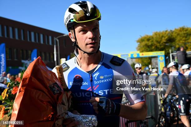 Iljo Keisse of Belgium and Team Quick-Step - Alpha Vinyl at his farewell as a professional cyclist prior to the 11th Memorial Rik Van Steenbergen /...