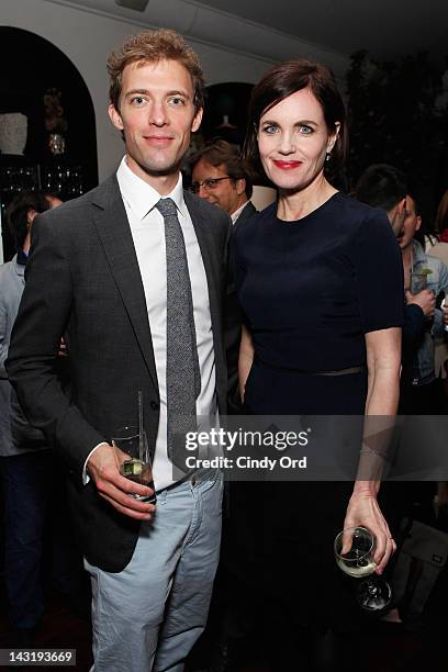 Director Donald Rice and actress Elizabeth McGovern attend the Tribeca Film Festival After-Party 2012 For Cheerful Weather At ROC on April 20, 2012...