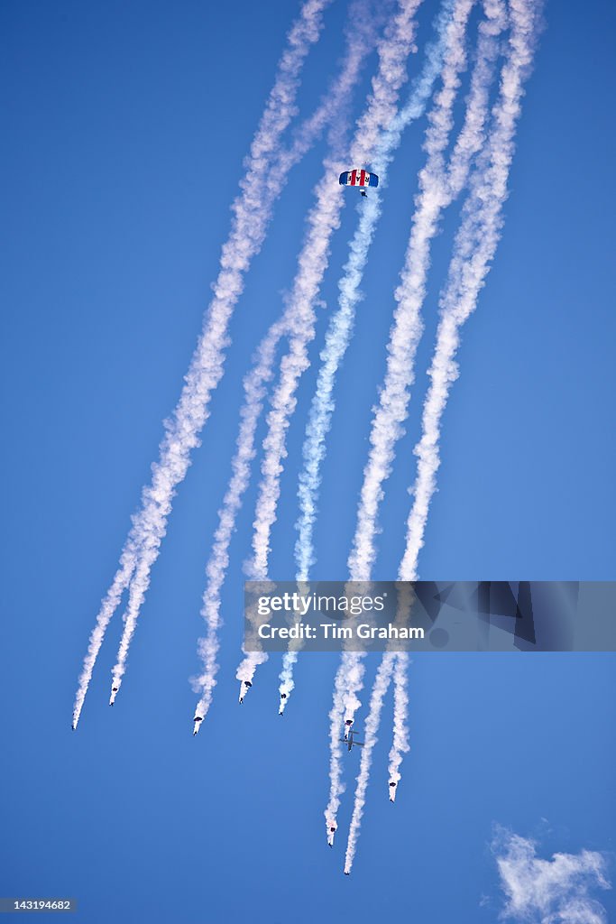 RAF Falcons Parachute Display, UK