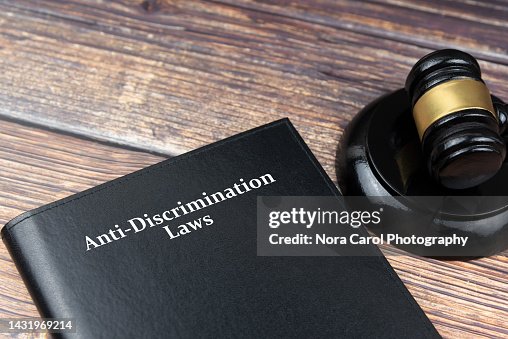 Anti Discrimination Law Book and Gavel Anti Discrimination Law Book and Gavel