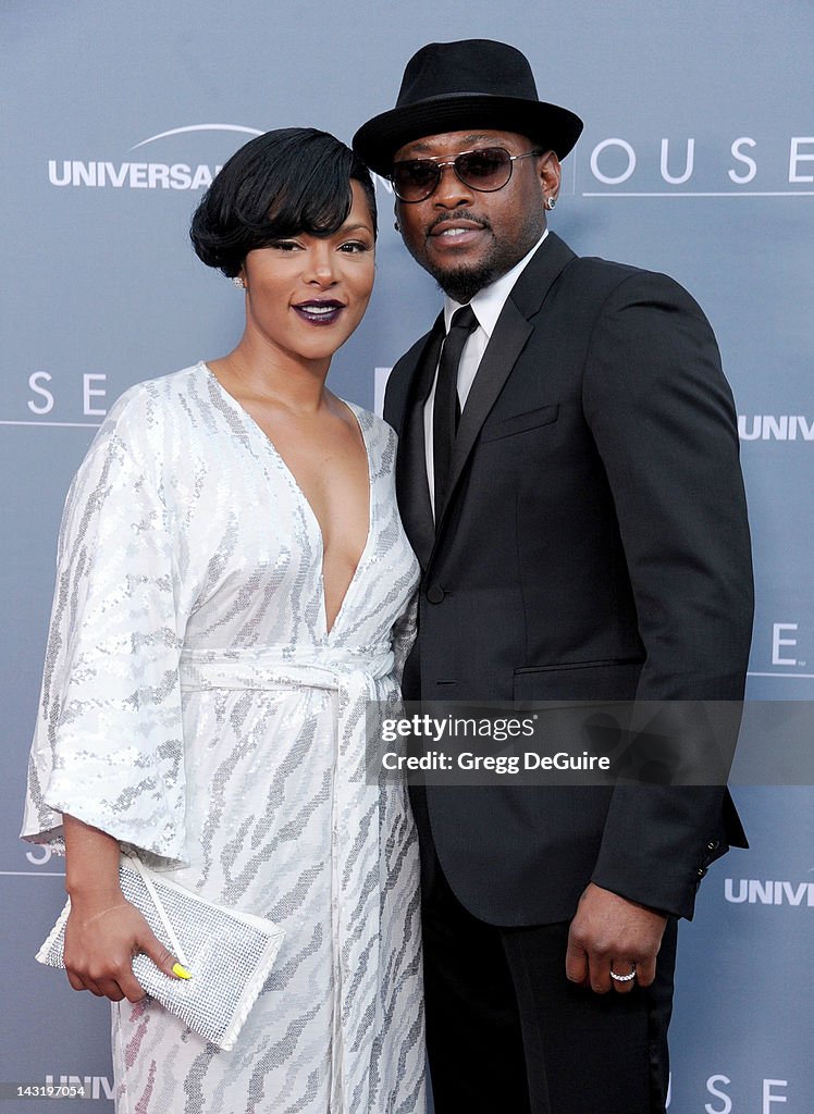 Actor Omar Epps and wife Keisha Spivey arrive at Fox's "House" Series
