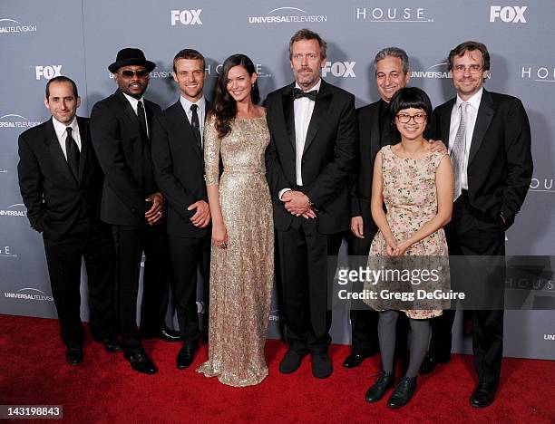 Actors Peter Jacobson, Omar Epps, Jesse Spencer, Odette Annable, Hugh Laurie, creator of House David Shore, actors Charlyne Yi and Robert Sean...