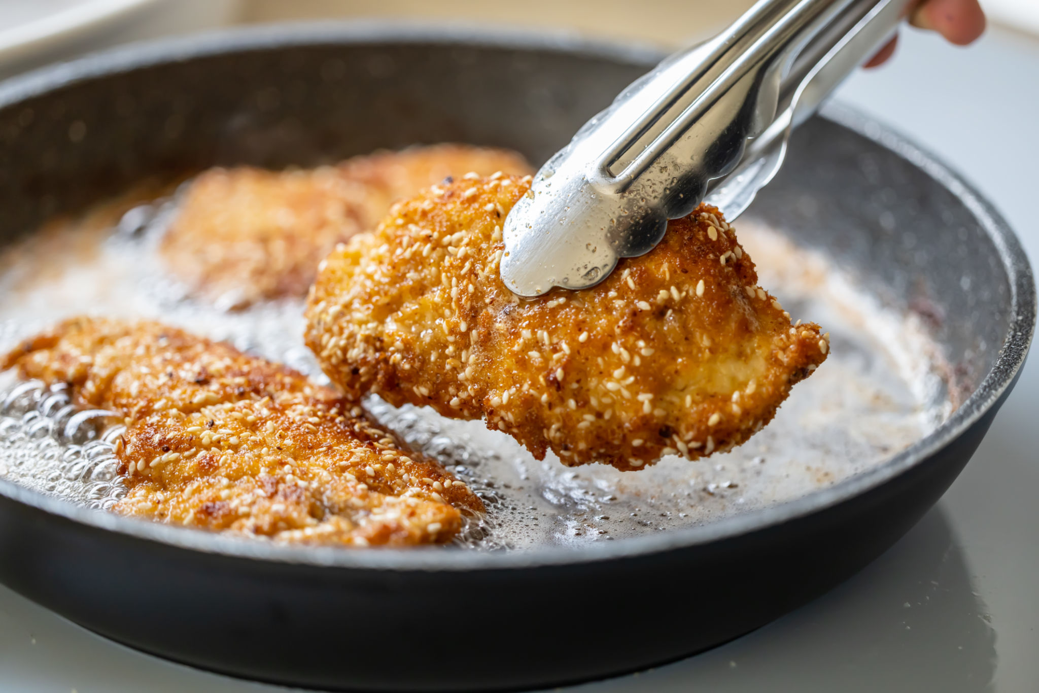 fried chicken preparation