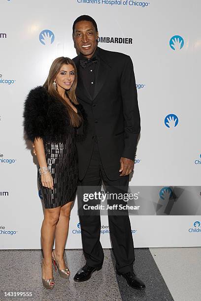 Larsa Pippen and Scottie Pippen attend Gala Benefit For Ann & Robert H. Lurie Children's Hospital of Chicago With Sarah Jessica Parker And Harry...