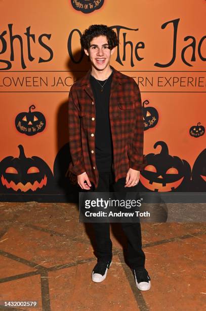 Jackson Dollinger attends Nights of the Jack friends and family nights at King Gillette Ranch on October 08, 2022 in Calabasas, California.