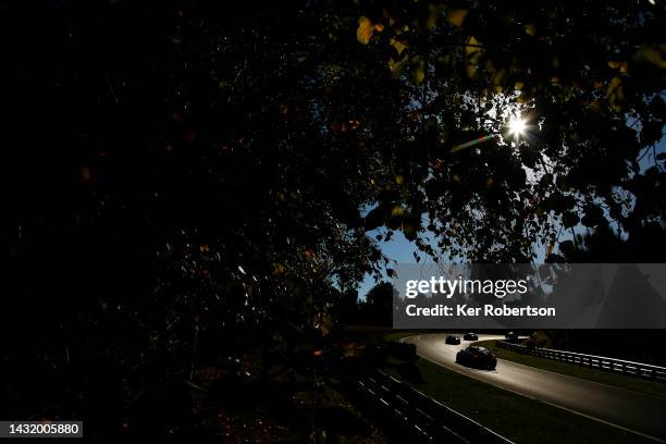 General view during the Porsche Carrera Cup Great Britain at Brands Hatch on October 09, 2022 in Longfield, England.