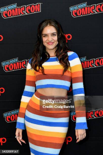 Lilimar Hernandez attends the Warner Media Batwheels interview during New York Comic Con 2022 on October 09, 2022 in New York City.