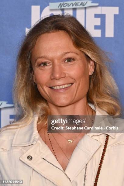 Caroline Vigneaux attends the "Le Nouveau Jouet" premiere at Le Grand Rex on October 09, 2022 in Paris, France.