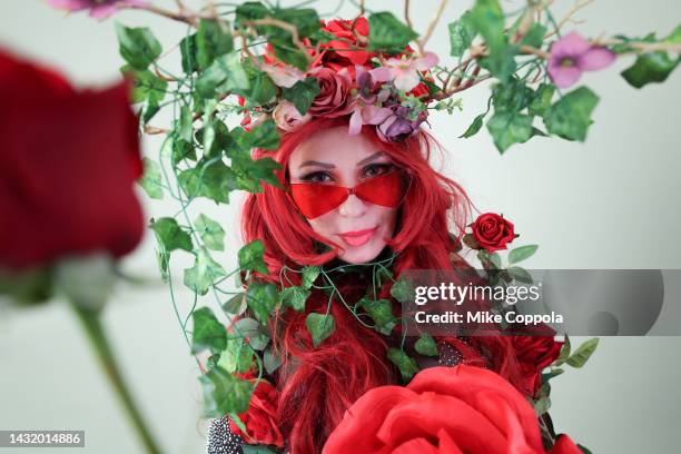 Cosplayer dressed as Poison Ivy during New York Comic Con 2022 on October 08, 2022 in New York City.