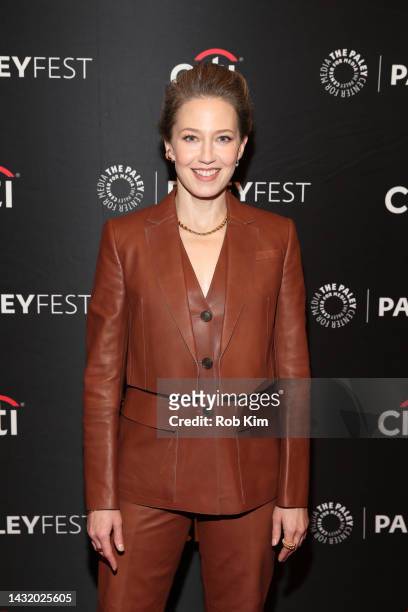 Carrie Coon attends "The Gilded Age" during 2022 PaleyFest NY at Paley Museum on October 09, 2022 in New York City.