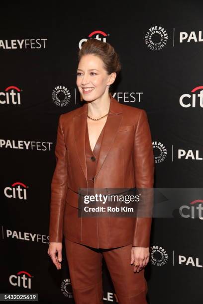 Carrie Coon attends "The Gilded Age" during 2022 PaleyFest NY at Paley Museum on October 09, 2022 in New York City.