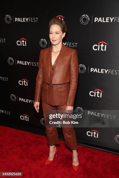 Carrie Coon attends "The Gilded Age" during 2022 PaleyFest NY at Paley Museum on October 09, 2022 in New York City.