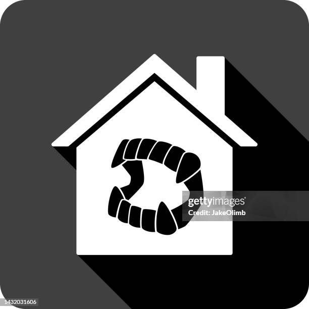 house vampire fangs icon silhouette 1 - chattering teeth stock illustrations