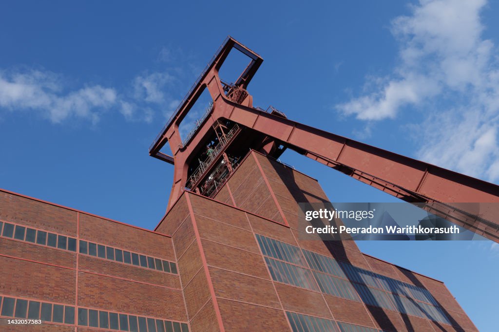 Tower of Zeche Zollverein building, Zollverein Coal Mine Industrial Complex.