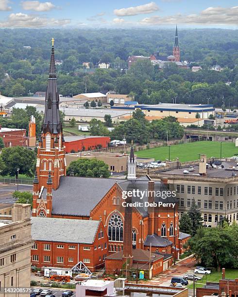 downtown fort wayne - indiana v michigan imagens e fotografias de stock