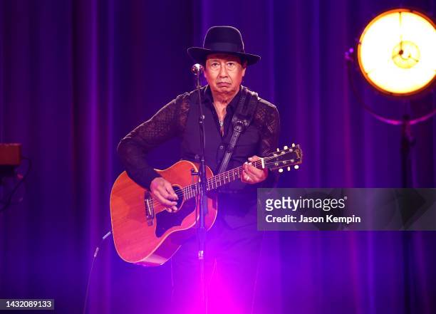 Alejandro Escovedo performs during The Prine Family Presents You Got Gold: Celebrating The Life And Songs Of John Prine concert at the Ryman...