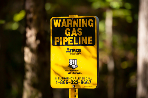Pipeline Warning Sign