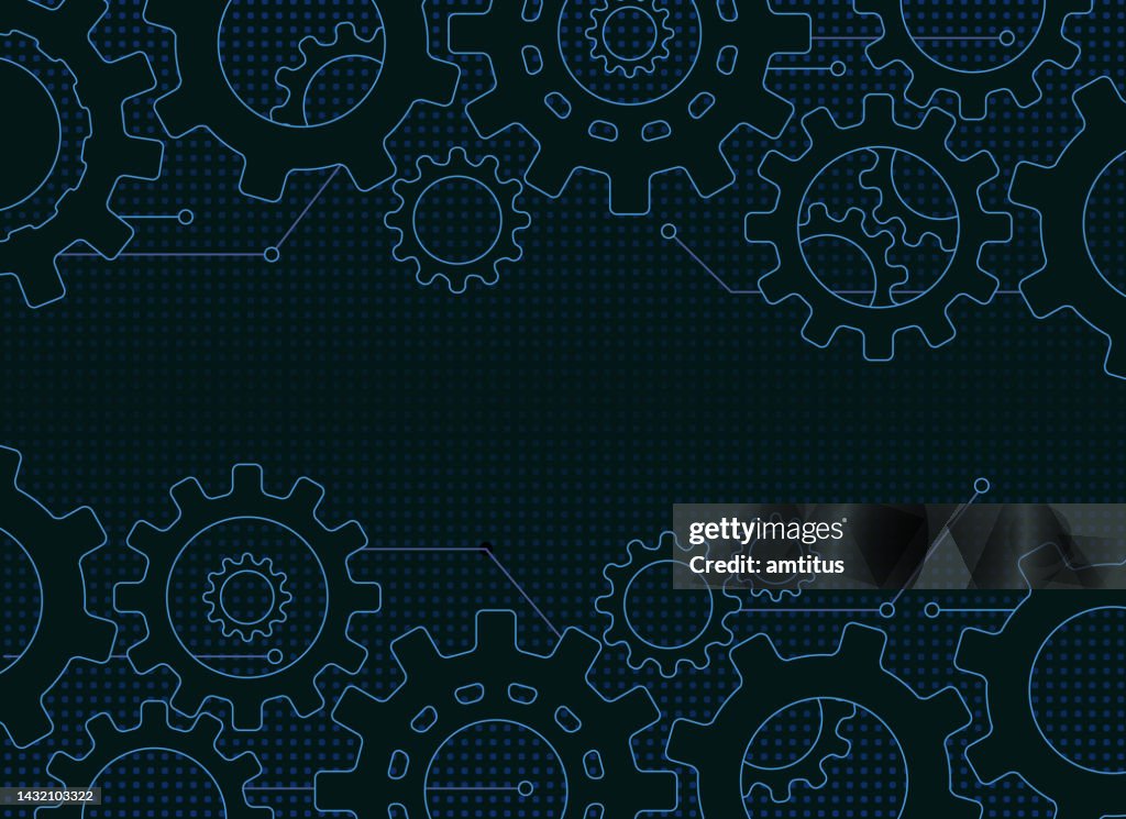 Gears and cogs dark